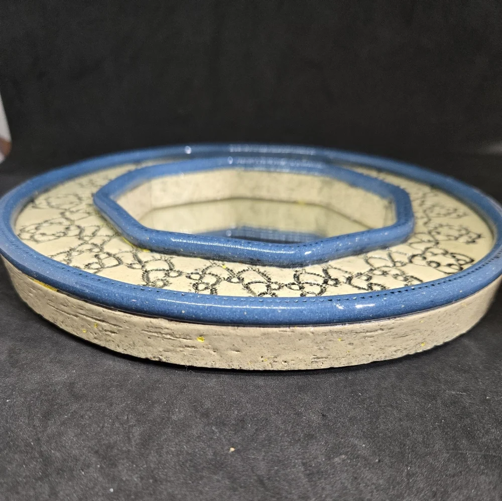 Trinity Pottery Stoneware Hexagon Hanging Mirror